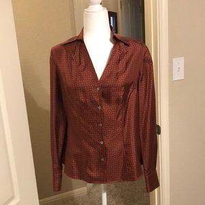 Ann Taylor -Button down Long sleeve blouse -Size 6